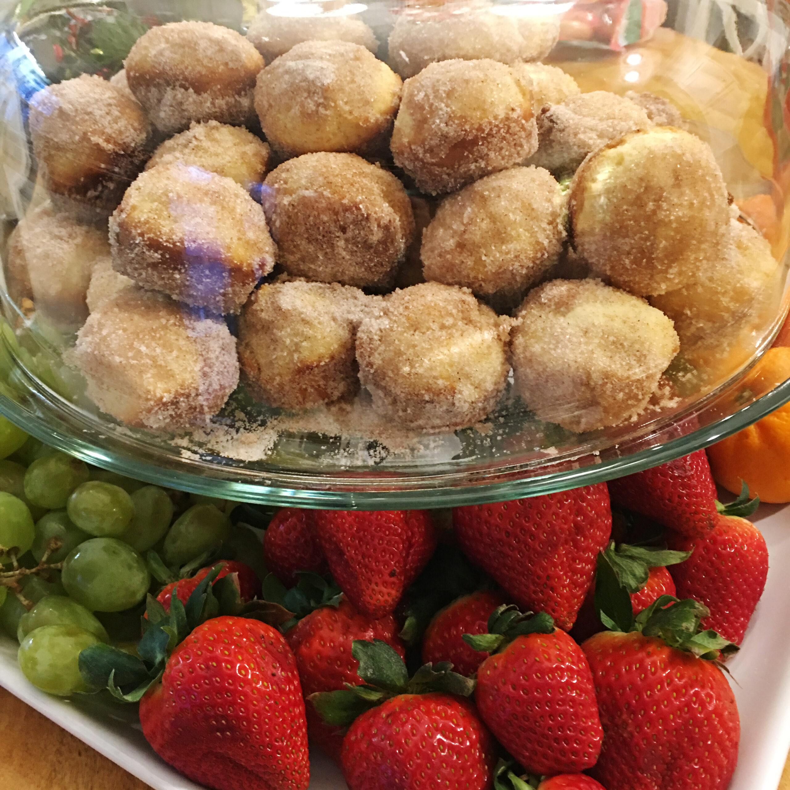 french muffins and strawberries