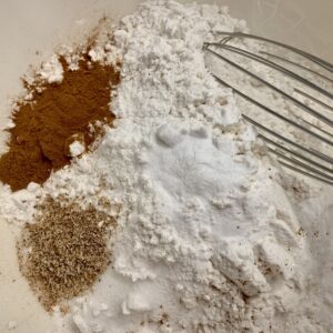 dry ingredients for zucchini bread