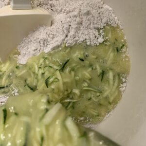wet ingredients for zucchini bread