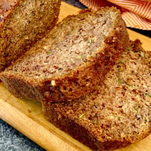 sliced zucchini bread easy to meal prep