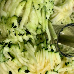 grated zucchini