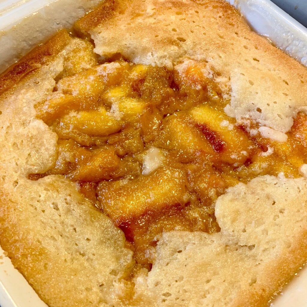 peach cobbler