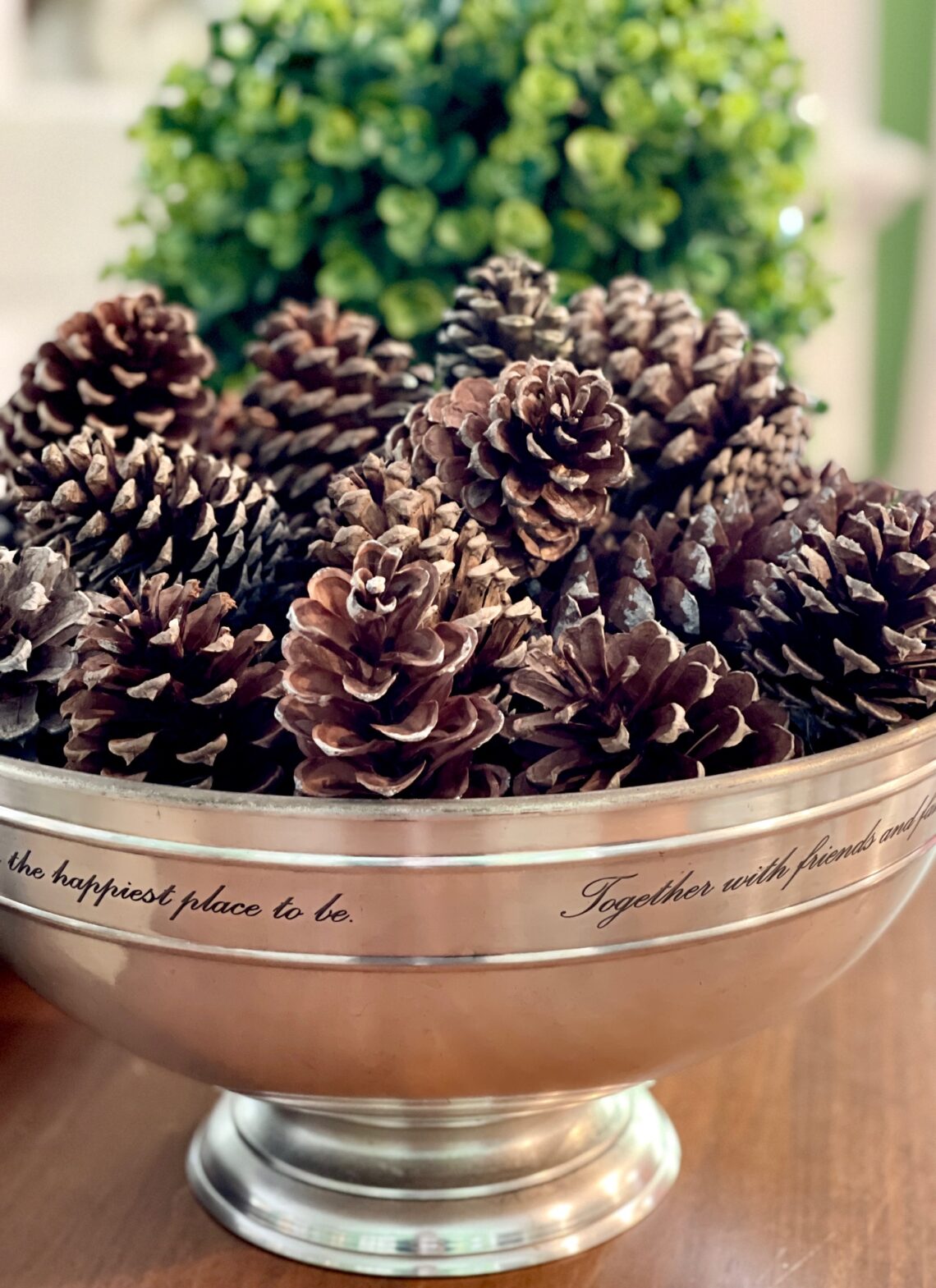 Need An Easy DIY Pinecone Christmas Tree? - Feet Under My Table