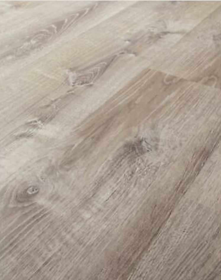 gray luxury vinyl flooring for One Room Challenge