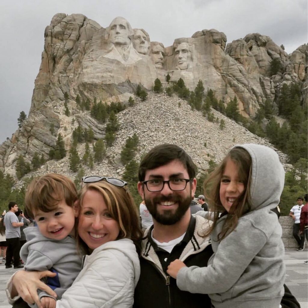 Family at Mt. Rushmore