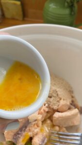 egg added to salmon patties recipe