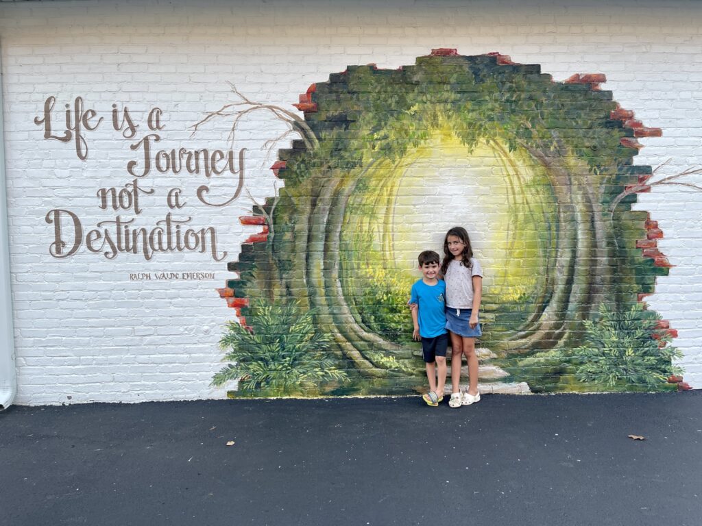 wall mural with kids
