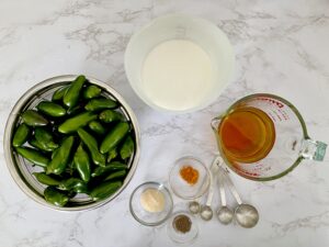 Candied Jalapeno Ingredients