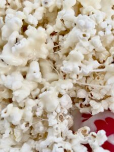popcorn and marshmallow mixture for popcorn balls