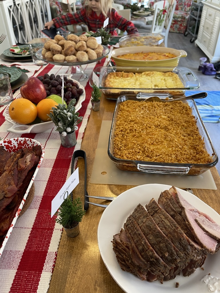 Christmas morning buffet