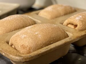 baked cinnamon roll bread