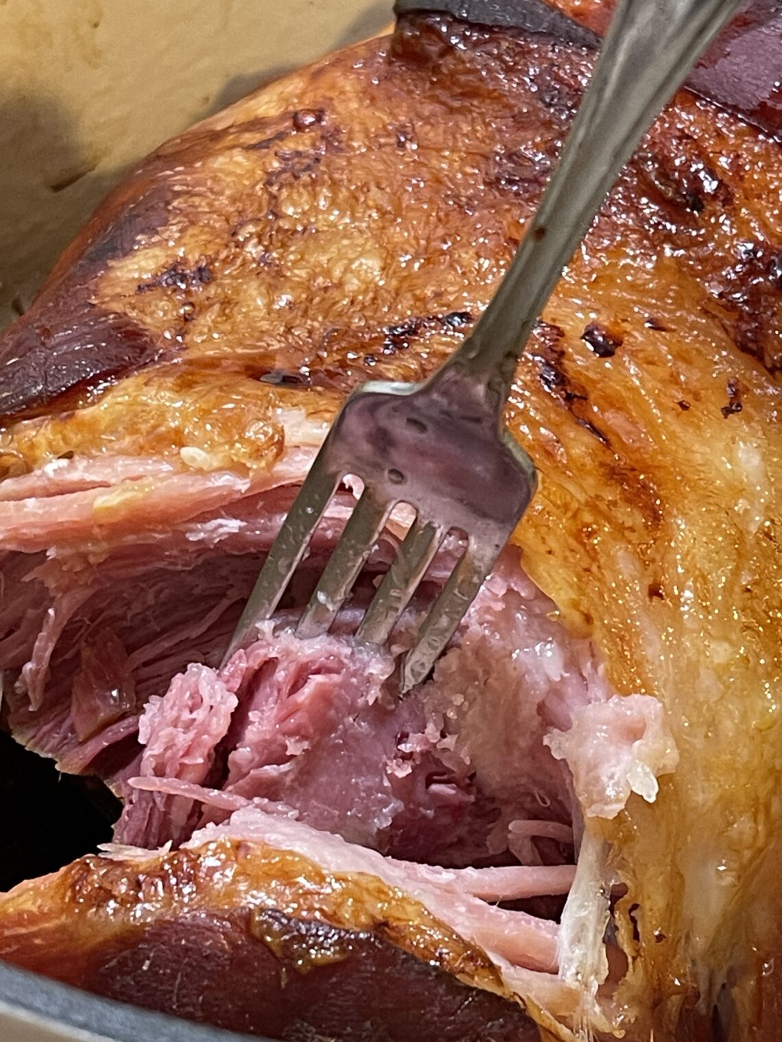 fork in bone in ham