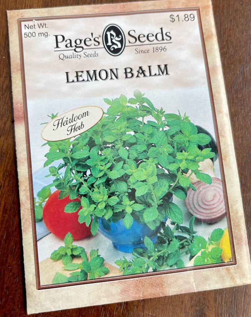 lemon balm seeds