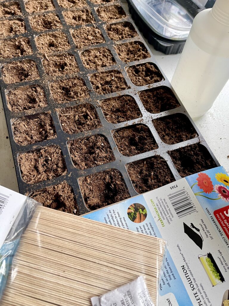Seed germination trays for spring gardening
