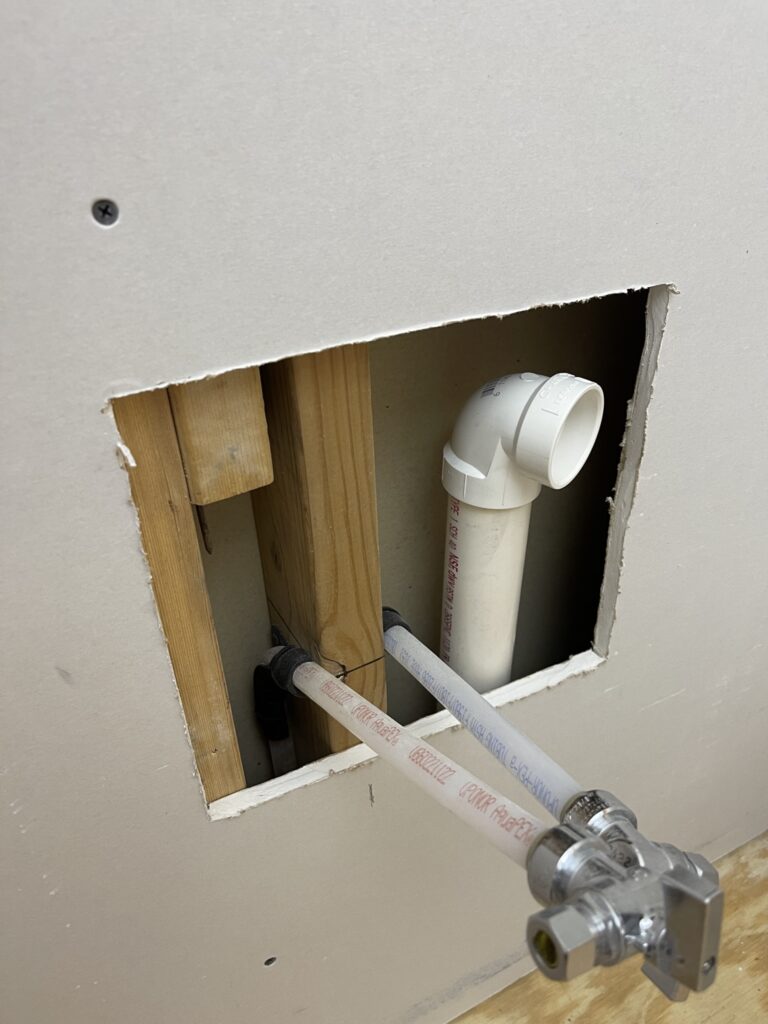 Opening for Plumbing ORC Bathroom remodel