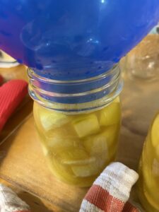 funnel with canning pineapple zucchini recipe
