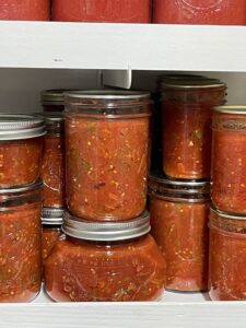 Mrs. Wages salsa added to pantry