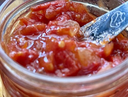 Tomato Jam in jar