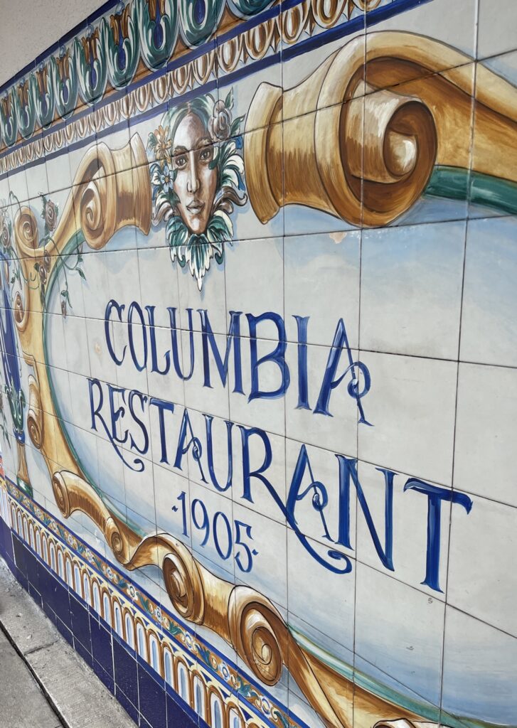 1905 Columbia Restaurant tile sign
