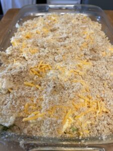 bread crumb topping layer on chicken divan recipe