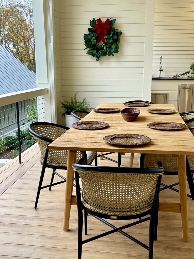 outdoor dining area southern living idea house