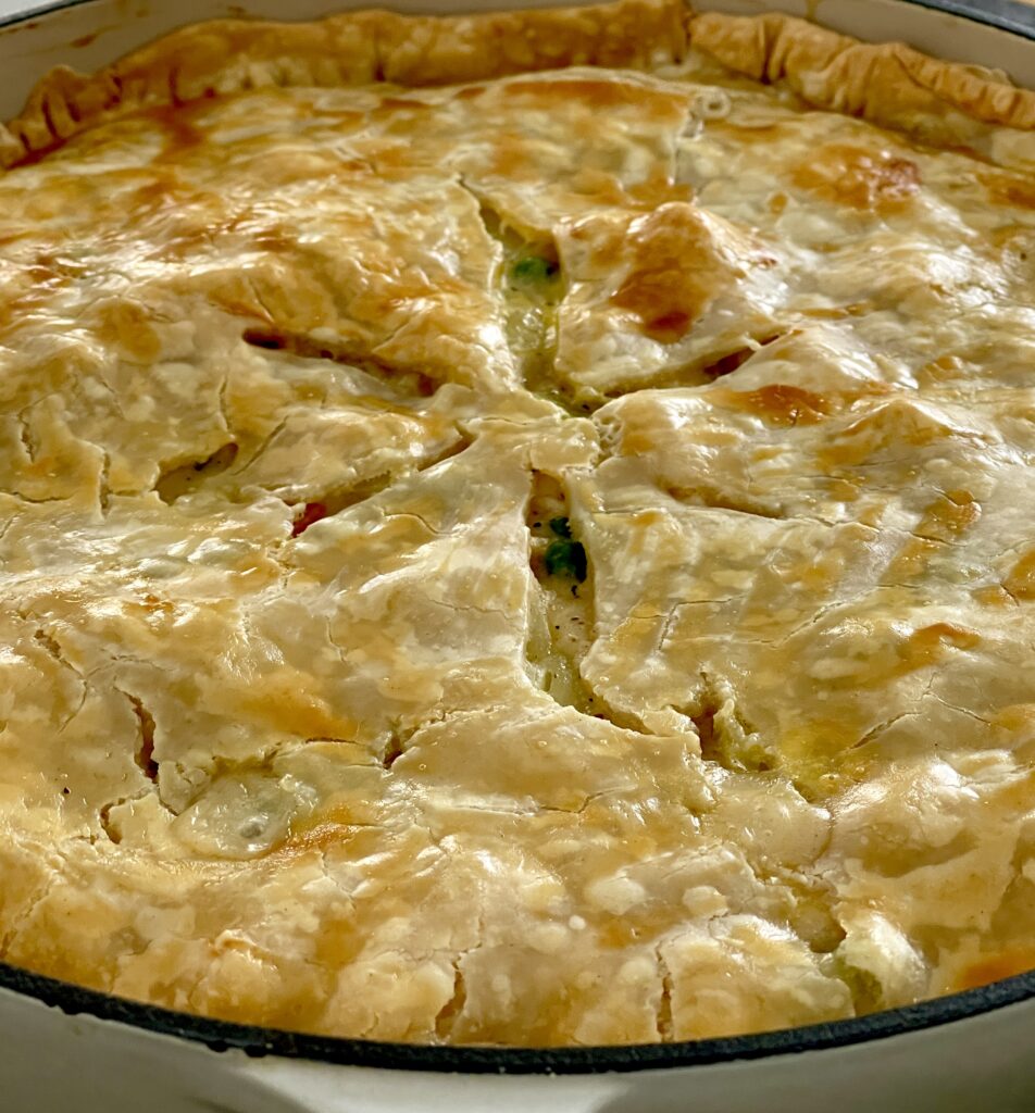 whole baked chicken pot pie