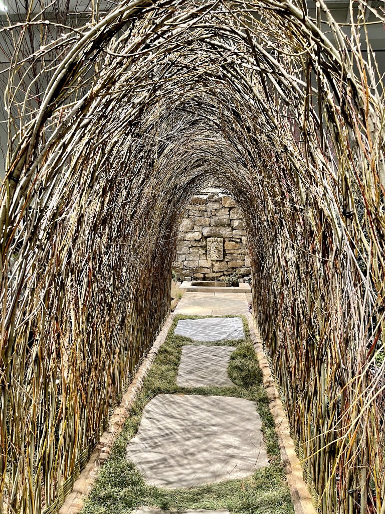 Nashville Antique and Garden Show willow tunnel