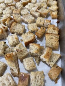 baked croutons