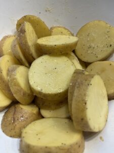 seasoned potato rounds for potato skins