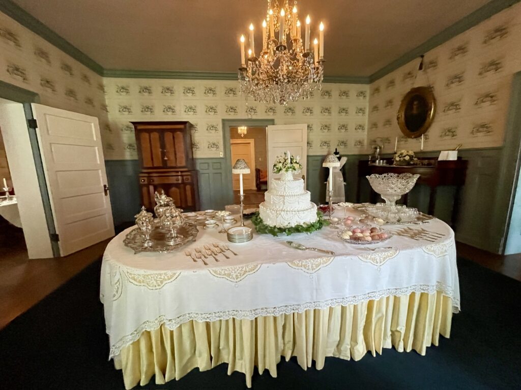 Victorian wedding reception table