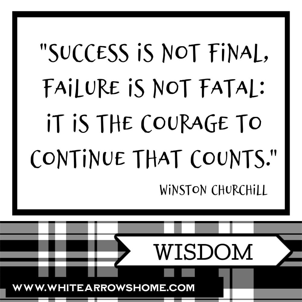 Winston Churchill's quote.