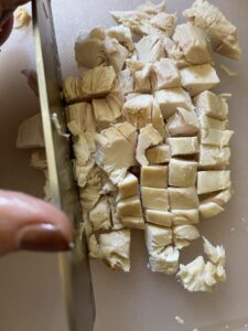 diced rotisserie chicken for fall chicken salad