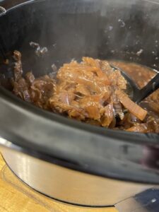 caramelized onions in crockpot