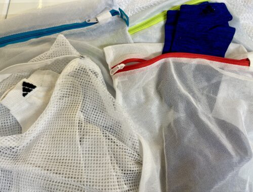 Mesh laundry bags for sorting