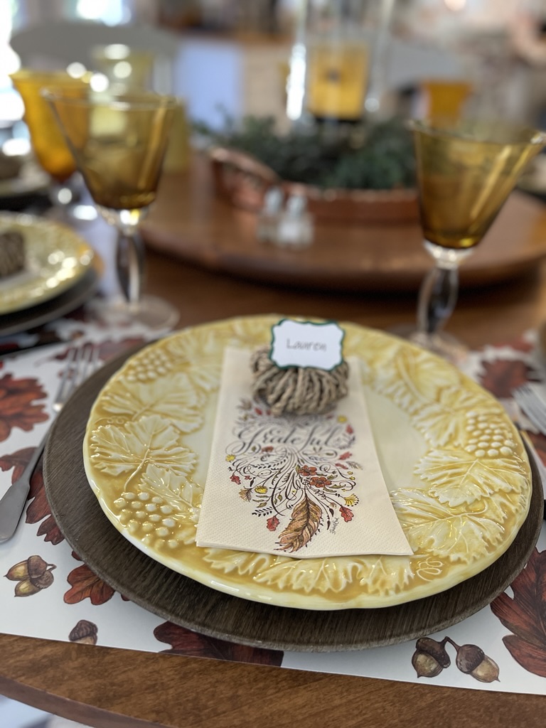 Thanksgiving 2023 place setting