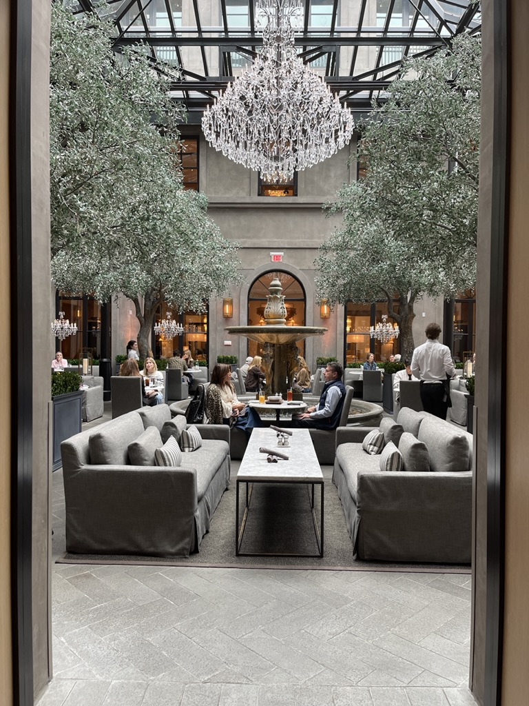 restoration hardware Nashville dining area