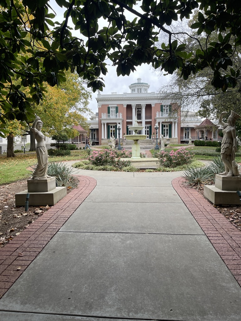 front of Belmont Mansion in Nashville