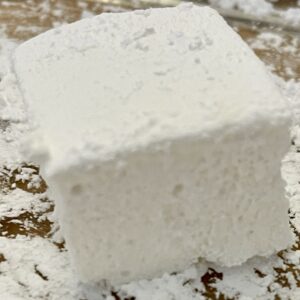 cut homemade marshmallow