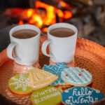 winter cookies and tea