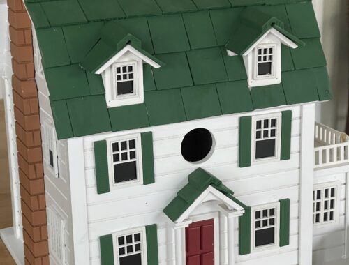 White birdhouse for spring