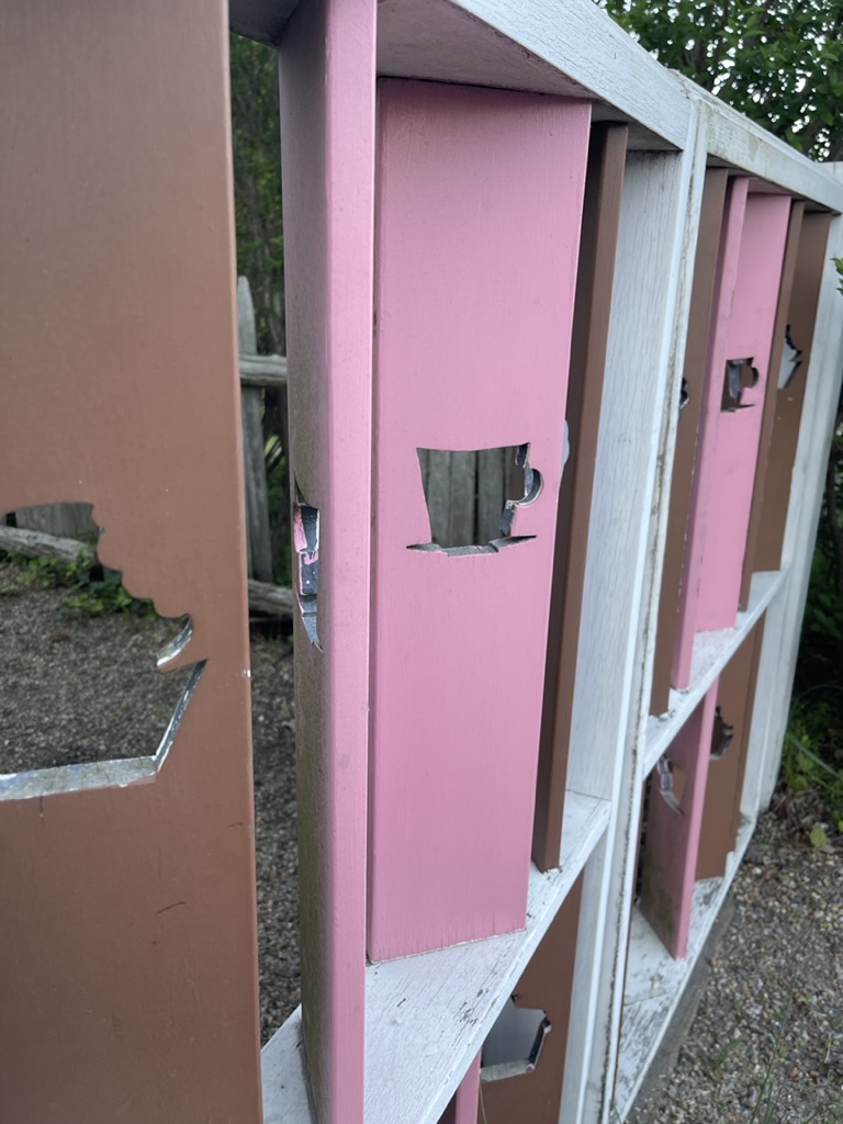 fencing on Vineyard Haven with cut outs
