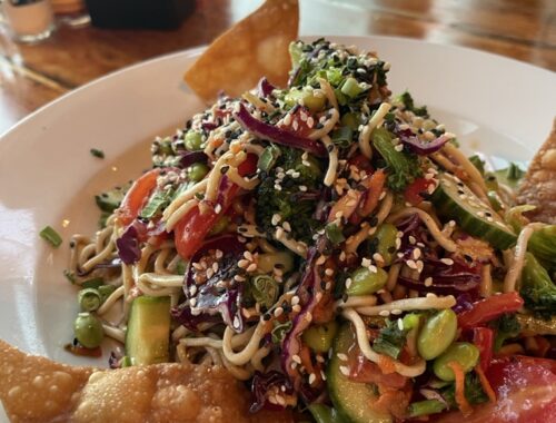 featured Asian Soba salad from Martha's Vineyard Black Dog Tavern