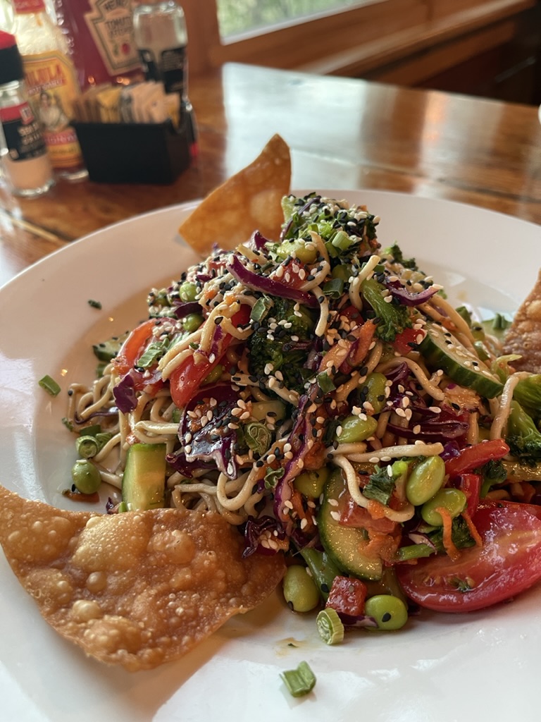 featured Asian Soba salad from Martha's Vineyard Black Dog Tavern
