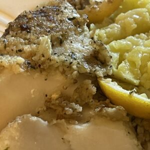 Plated Lemon Italian Cod