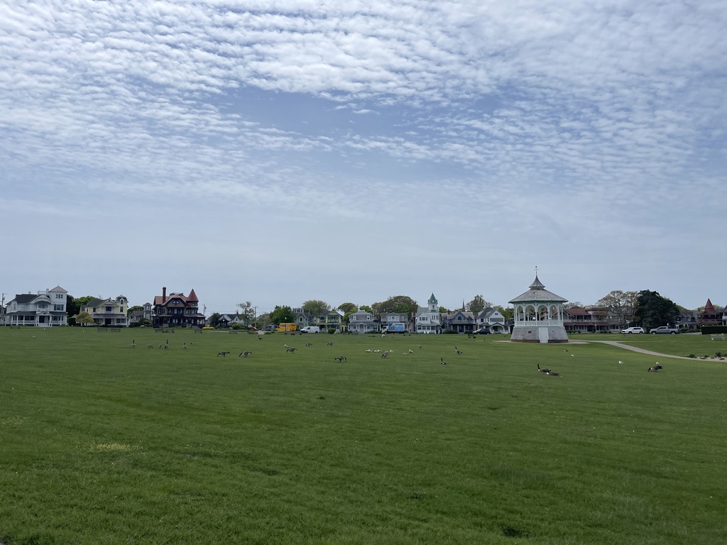 view of the lawn at Oak Bluffs, Martha's Vineyard