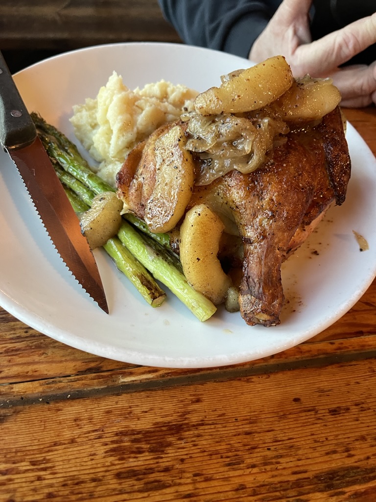 Martha's Vineyard Black Dog Tavern chicken dinner
