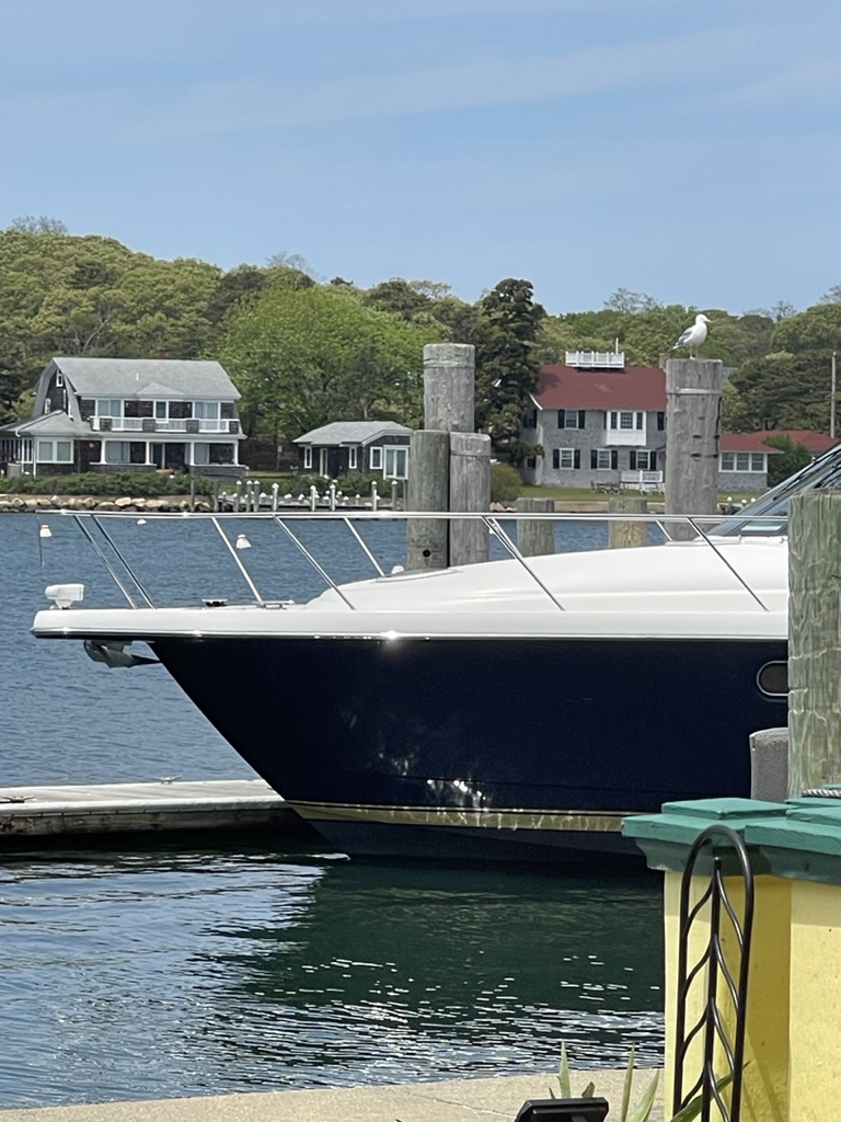boat on the wharf in Oak Bluffs, Martha's Vineyard