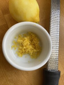 lemon zest