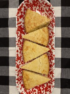 cut cornbread wedges