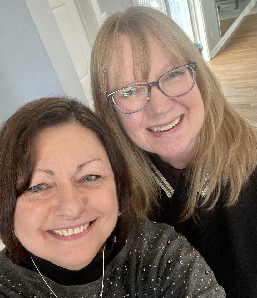 best friend at the Mystery Birthday luncheon